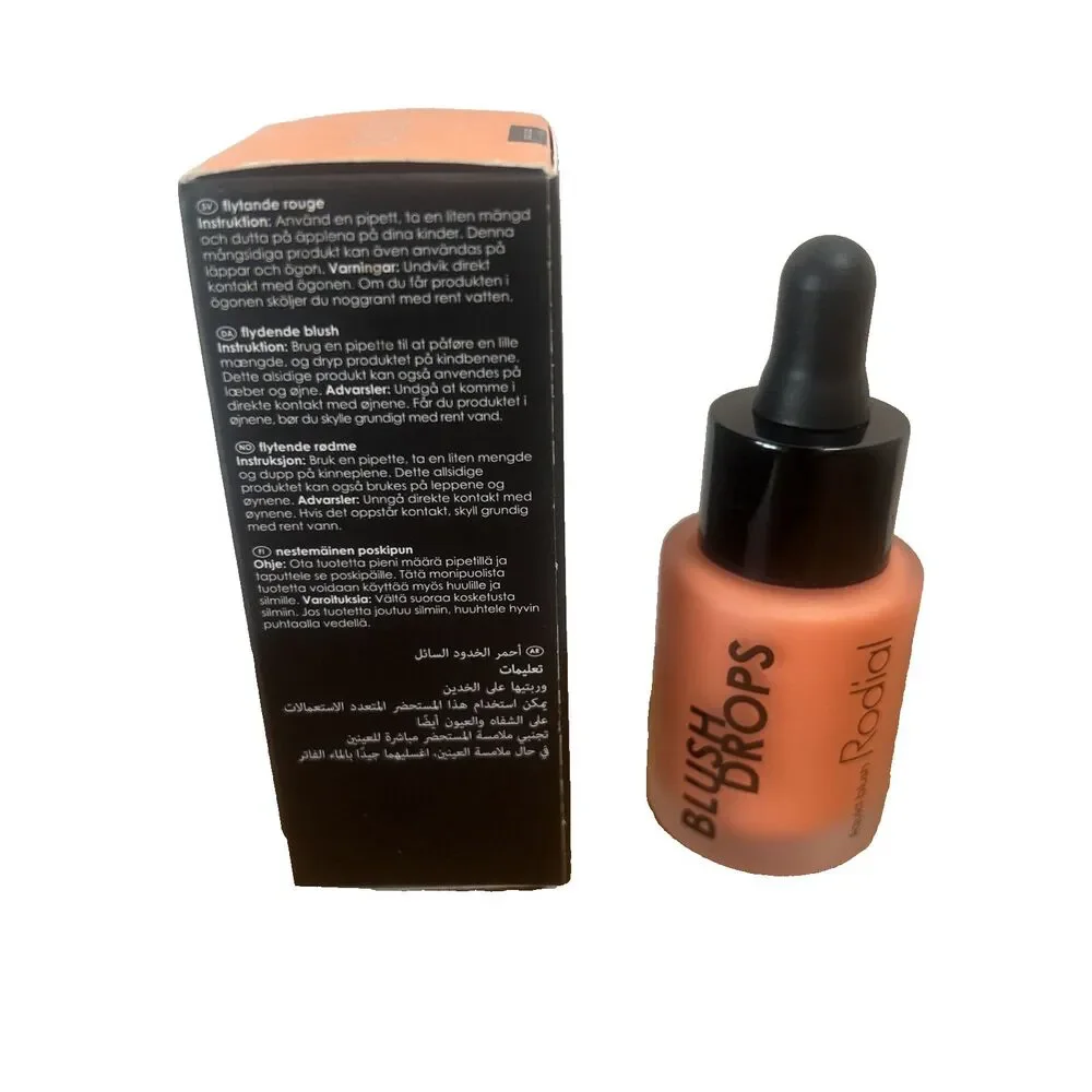 Rodial Blush Drops Liquid Blush Color Apricot Sorbet Nourishing 0.5 fl oz NEW